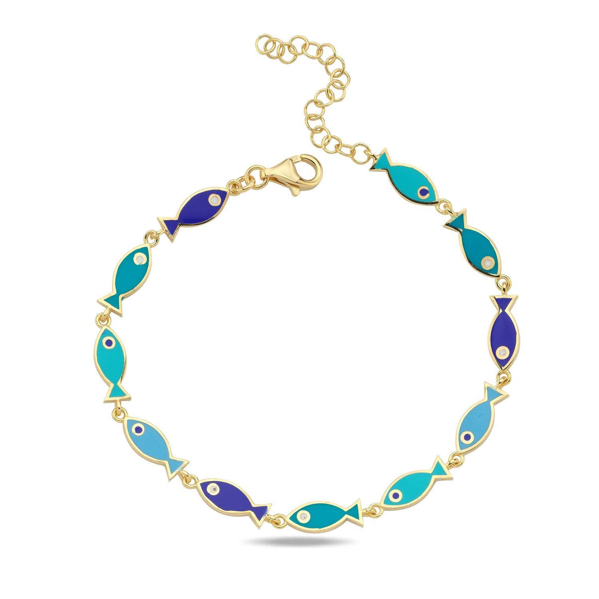 wing bling ★14k mare Lucky Fish Wish Bracelet /大人気 Lucky fish bracelet – KBJewels555
