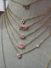 Load image into Gallery viewer, MOM אמה necklace enamel
