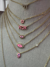 Load image into Gallery viewer, MOM אמה necklace pink
