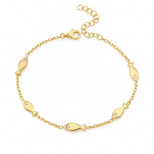 Load image into Gallery viewer, Lucky fishes bracelet gold