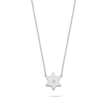 Load image into Gallery viewer, Maghen David necklace silver