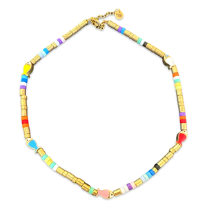 Lucky gold fishes beads necklace