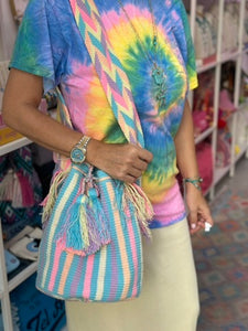 Mochilla large bag pastel