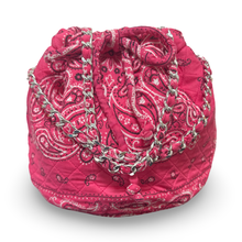 Load image into Gallery viewer, Bandana bucket bag fuxia