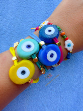 Load image into Gallery viewer, Santorini eye bracelet yellow