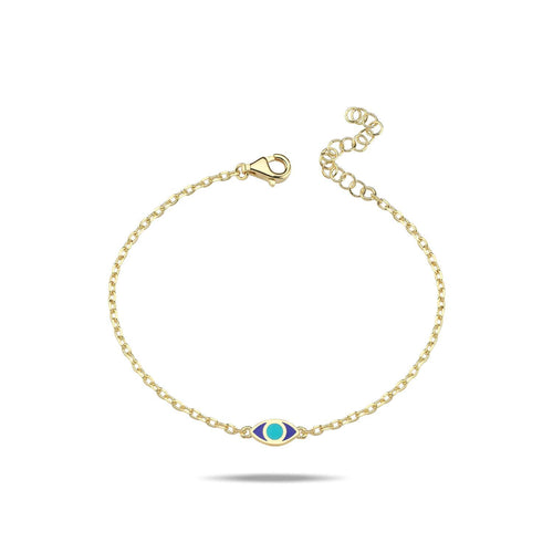 Lucky eye bracelet double side blue