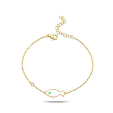 Load image into Gallery viewer, Lucky fish bracelet color white