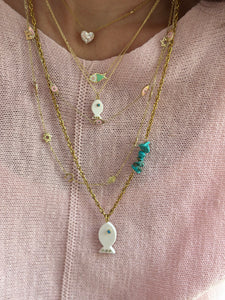Amalfi lucky fish necklace mini