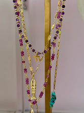 Load image into Gallery viewer, Necklace lucky fish purple