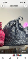Load image into Gallery viewer, Bandana bucket bag dark grey