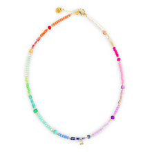 Load image into Gallery viewer, Personalized name necklace in Hebrew Rainbow