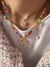 Load image into Gallery viewer, Hebrew letter necklace gold diam