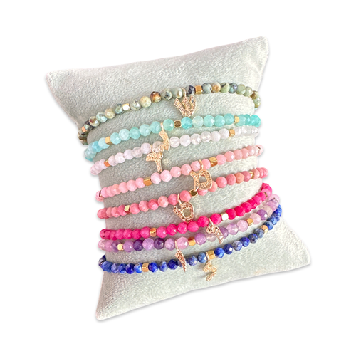 Personalized beads bracelet with hebrew letters