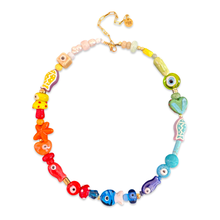 Load image into Gallery viewer, Lucky beads necklace rainbow