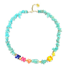 Load image into Gallery viewer, Lucky turquoise beads necklace