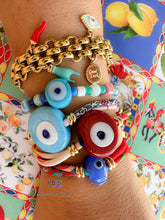 Load image into Gallery viewer, Silk bracelet with lucky eye