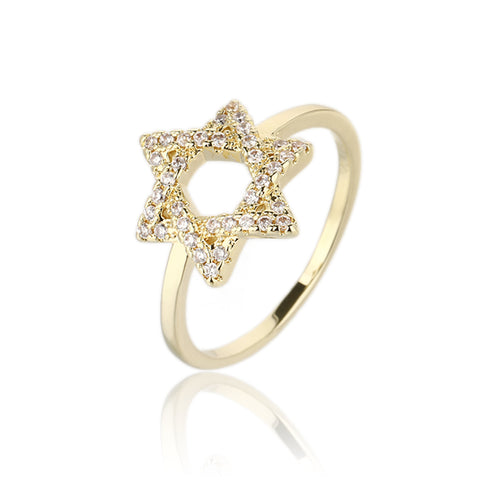 Maghen David ring gold