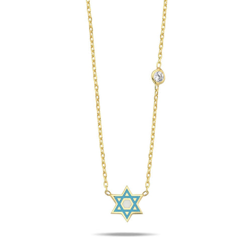 Maghen David necklace mini color