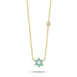 Maghen David necklace mini color