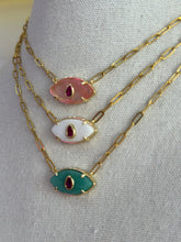 Load image into Gallery viewer, Lucky eye necklace pink