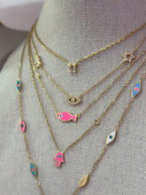 Load image into Gallery viewer, Lucky 3 charms necklace diam
