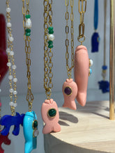 Load image into Gallery viewer, Capri fish necklace small pink coral