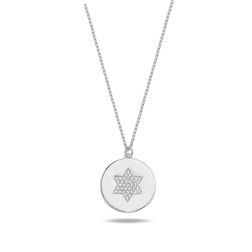 Maghen David necklace coin