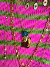 Load image into Gallery viewer, Lucky charms Necklace Kohanim blue