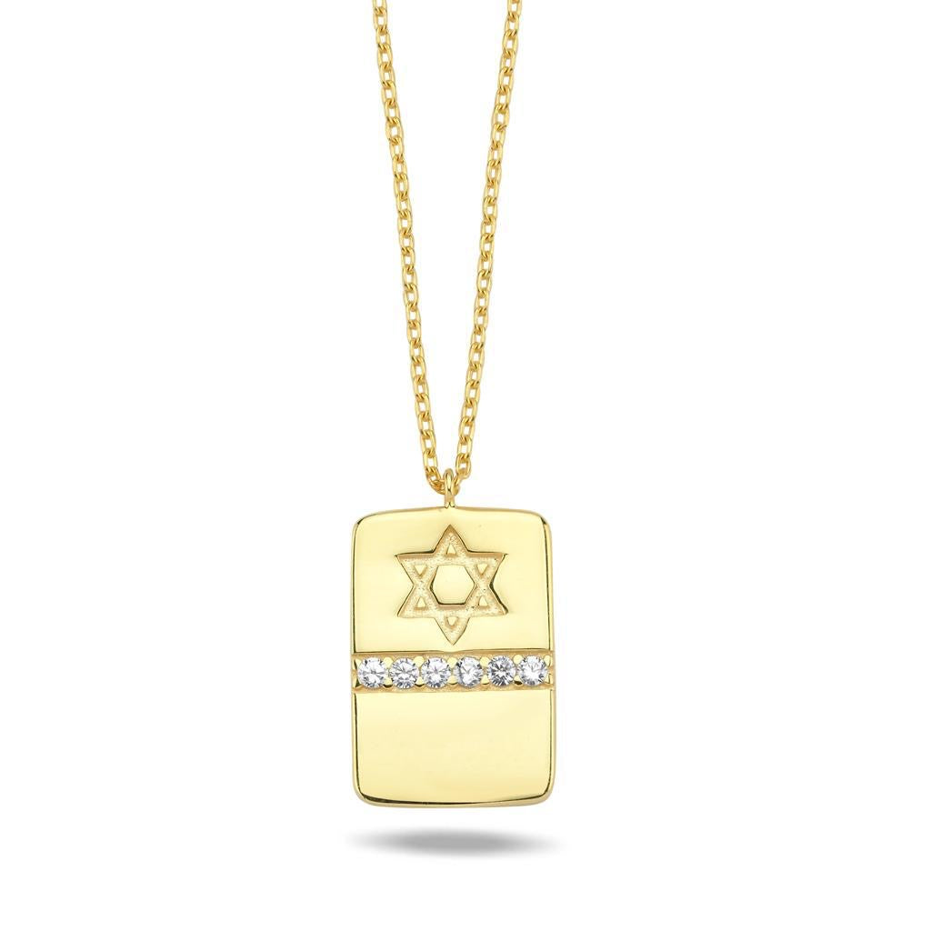 Maghen David Tag necklace