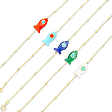 Load image into Gallery viewer, Capri fish chain bracelet plain