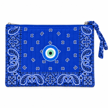Load image into Gallery viewer, Bandana clutch blue 🧿