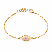 Load image into Gallery viewer, Lucky eye bracelet goldie baby pink