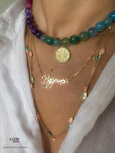 Load image into Gallery viewer, Luxury lucky eyes necklace turquoise