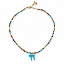 Load image into Gallery viewer, Luxury mini CHAI beads necklace turquoise