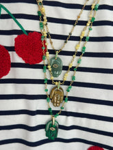 Load image into Gallery viewer, Necklace lucky hamsa Green