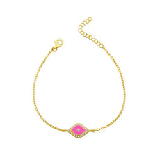 Load image into Gallery viewer, Lucky eye bracelet midi fuxia
