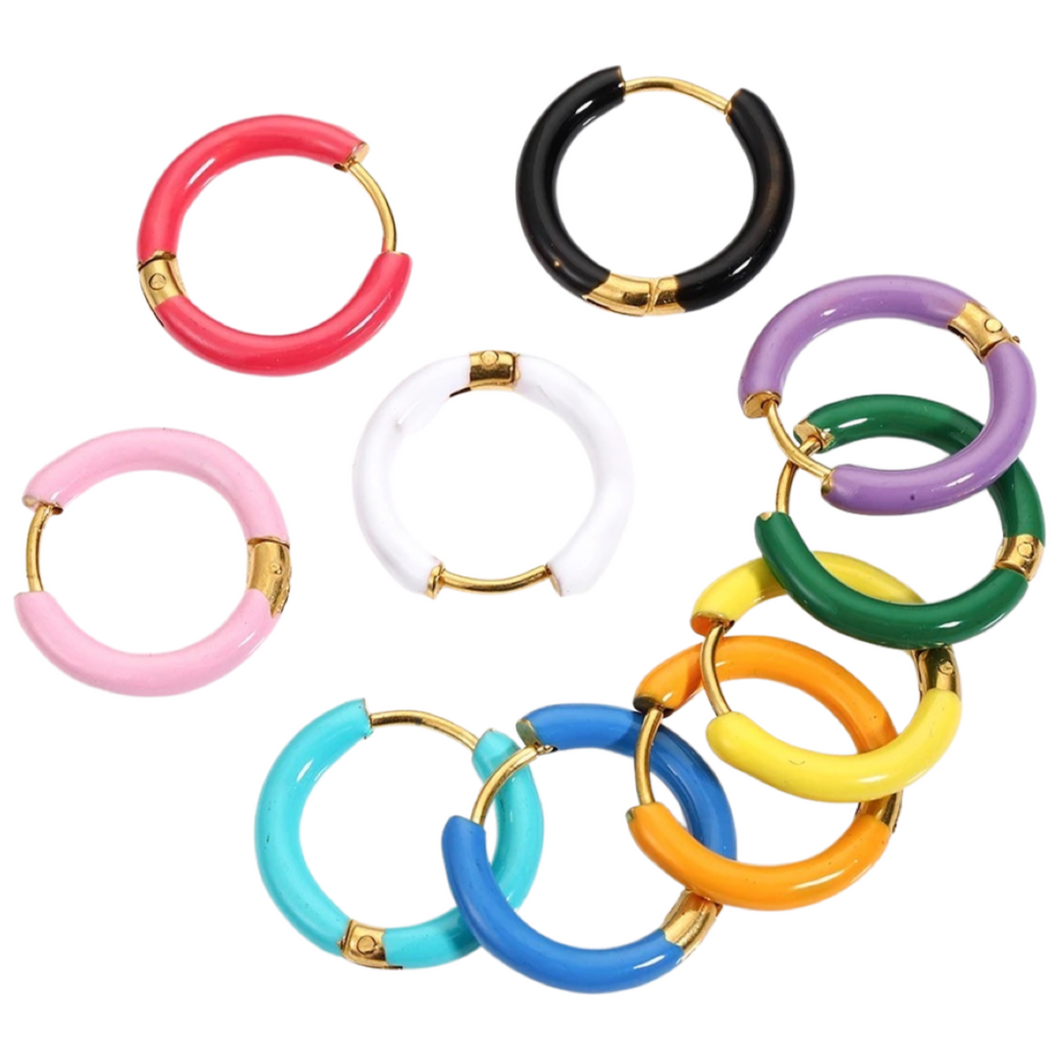 10 Color Earrings set