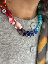 Load image into Gallery viewer, Lucky beads necklace rainbow