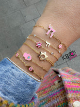 Load image into Gallery viewer, Maghen David bracelet mini pink