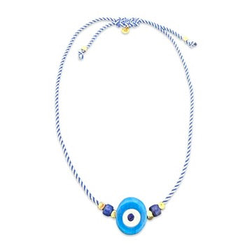 Santorini eye necklace navy