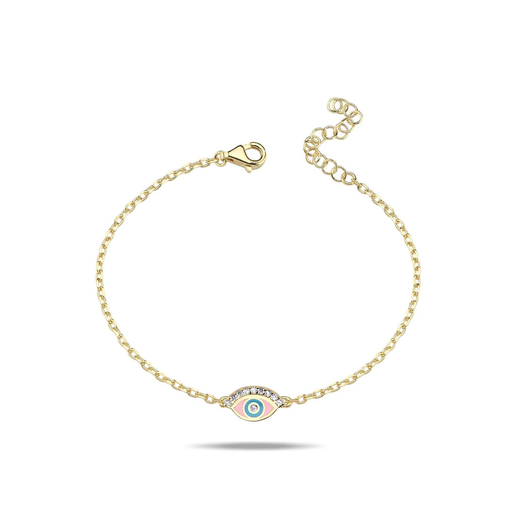 Lucky eye bracelet diam pink