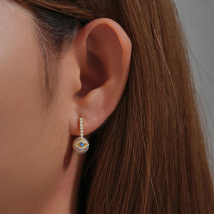 Pearls lucky eyes earrings