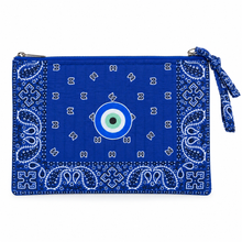Load image into Gallery viewer, Bandana clutch dark blue 🧿