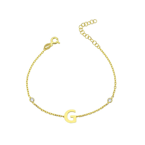 Personalized luxury bracelet with initial
