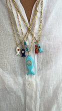 Load image into Gallery viewer, Capri fish necklace mini blue
