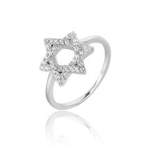 Load image into Gallery viewer, Maghen David ring silver