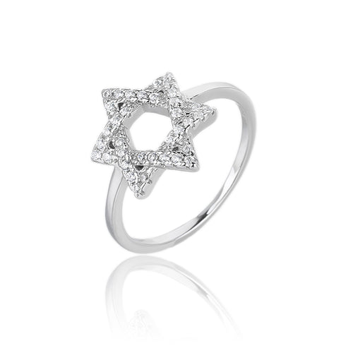 Maghen David ring silver