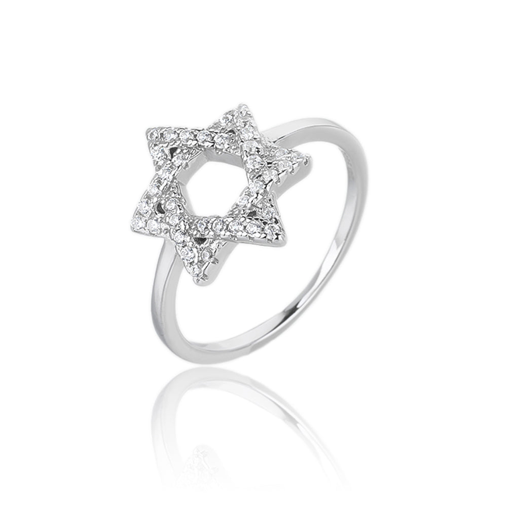Maghen David ring silver