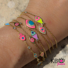 Load image into Gallery viewer, Lucky fish bracelet bicolor pink