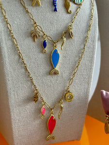 Lucky charms Necklace blue